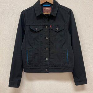 Levi's X NFL Black & Blue Denim Trucker Jacket Sz Medium EUC